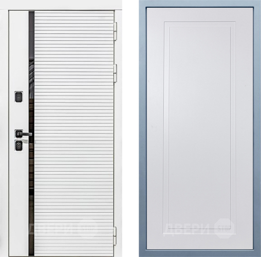 Входная металлическая Дверь Дива МХ-45 Белая STR Н-10 Белый в Одинцово