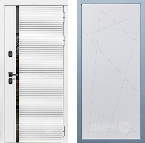 Входная металлическая Дверь Дива МХ-45 Белая STR Д-11 Белый в Одинцово