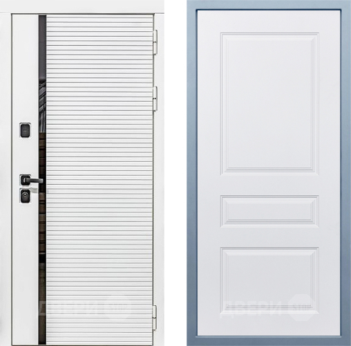 Входная металлическая Дверь Дива МХ-45 Белая STR Д-13 Белый в Одинцово