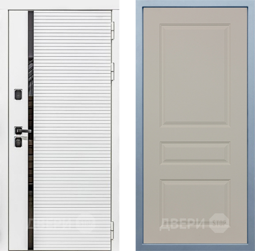 Входная металлическая Дверь Дива МХ-45 Белая STR Д-13 Шампань в Одинцово