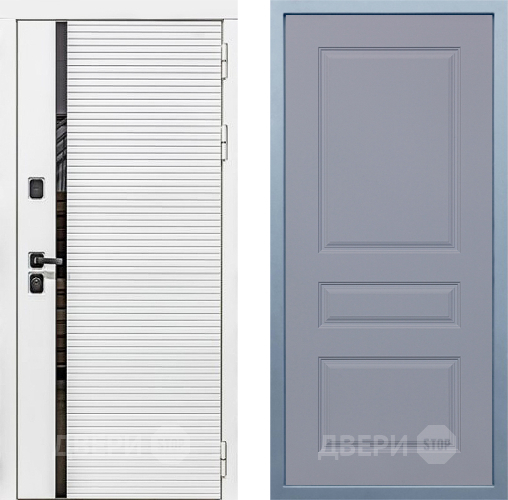 Входная металлическая Дверь Дива МХ-45 Белая STR Д-13 Силк Маус в Одинцово