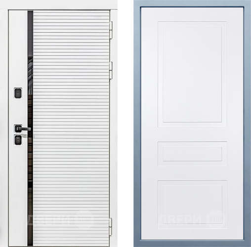 Входная металлическая Дверь Дива МХ-45 Белая STR Н-13 Белый в Одинцово