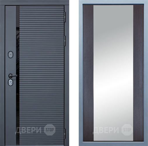 Входная металлическая Дверь Дива МХ-45 STR Д-15 Зеркало Венге в Одинцово