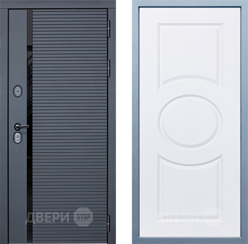 Входная металлическая Дверь Дива МХ-45 STR Д-8 Белый в Одинцово