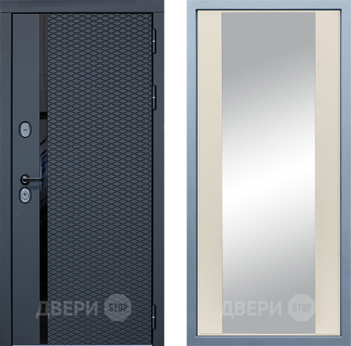 Входная металлическая Дверь Дива МХ-47 STR Д-15 Зеркало Шампань в Одинцово