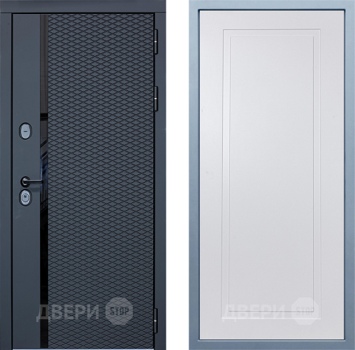 Входная металлическая Дверь Дива МХ-47 STR Н-10 Белый в Одинцово