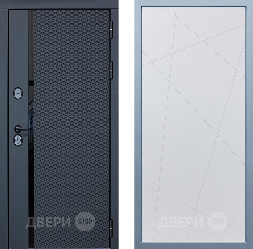 Входная металлическая Дверь Дива МХ-47 STR Д-11 Белый в Одинцово