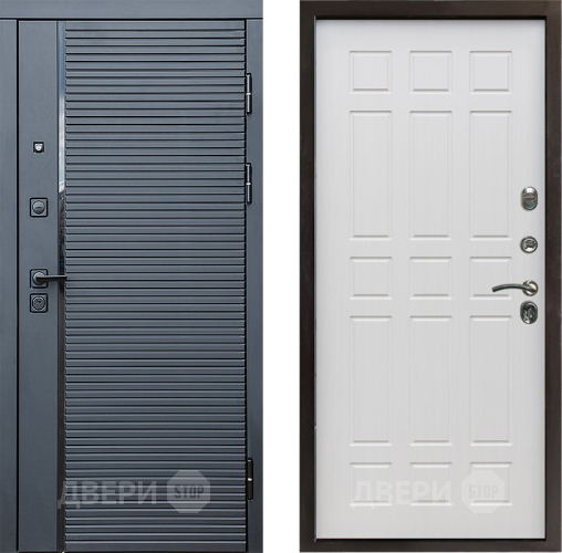 Входная металлическая Дверь Престиж Черная Линия Спарта Лиственница белая в Одинцово