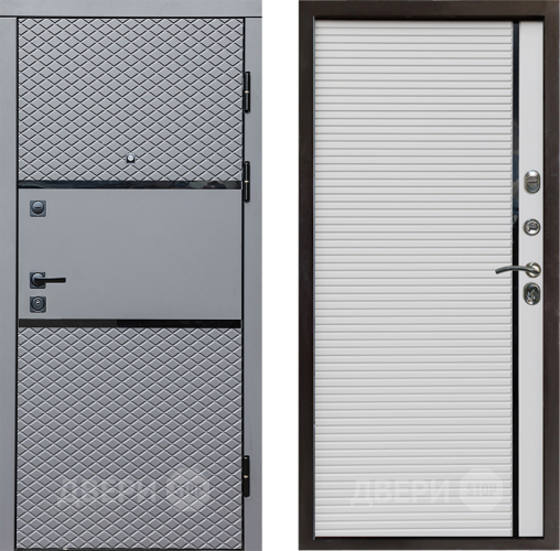 Входная металлическая Дверь Престиж Ромб Porte Белый в Одинцово