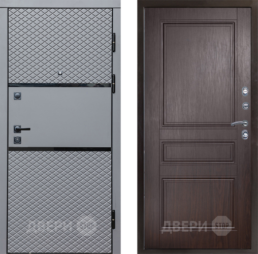 Входная металлическая Дверь Престиж Ромб Классика Венге в Одинцово