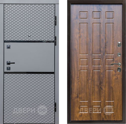 Входная металлическая Дверь Престиж Ромб Спарта Дуб в Одинцово