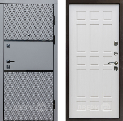 Входная металлическая Дверь Престиж Ромб Спарта Лиственница белая в Одинцово