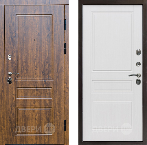 Входная металлическая Дверь Престиж Классика Дуб Классика Белое дерево в Одинцово