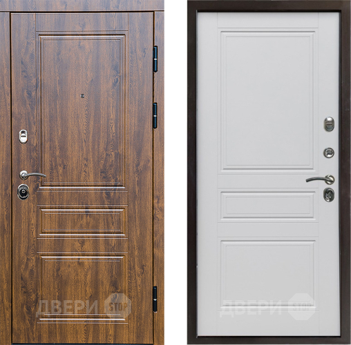 Входная металлическая Дверь Престиж Классика Дуб Классика Белый матовый в Одинцово