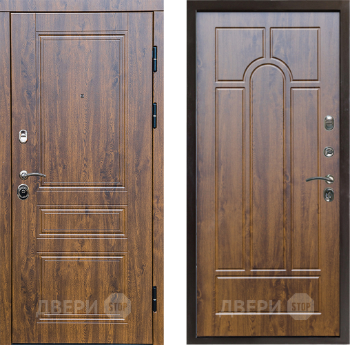 Входная металлическая Дверь Престиж Классика Дуб Арка Дуб в Одинцово