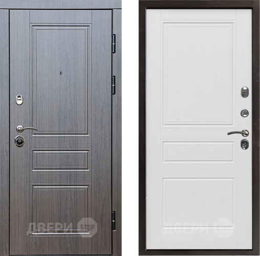 Входная металлическая Дверь Престиж Классика Венге Классика Белое дерево в Одинцово