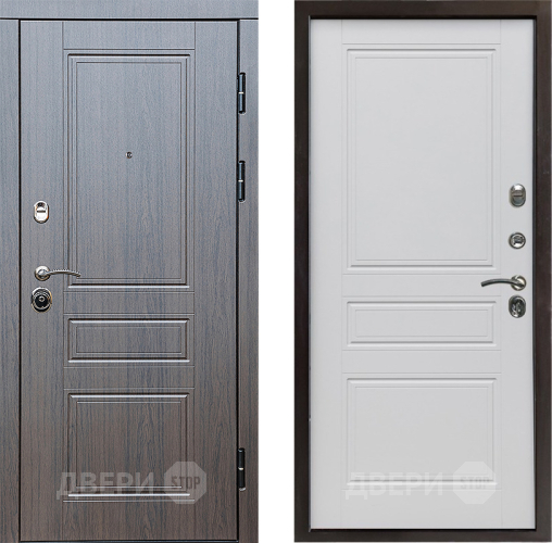 Входная металлическая Дверь Престиж Классика Венге Классика Белый матовый в Одинцово