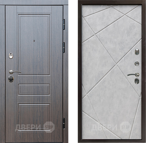 Дверь Престиж Классика Венге Лучи Бетон светлый в Одинцово