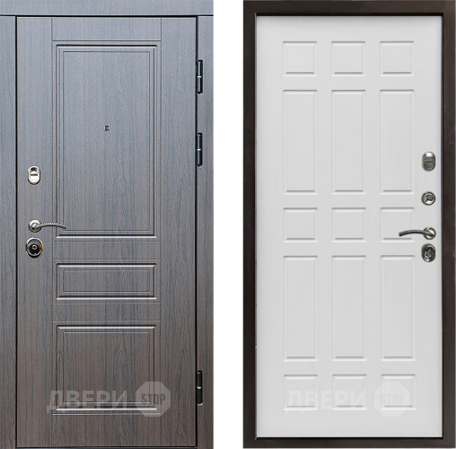 Входная металлическая Дверь Престиж Классика Венге Спарта Белое дерево в Одинцово