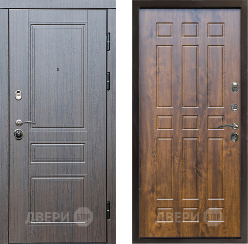 Входная металлическая Дверь Престиж Классика Венге Спарта Дуб в Одинцово