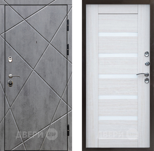 Входная металлическая Дверь Престиж Лучи Царга Лиственница белая в Одинцово