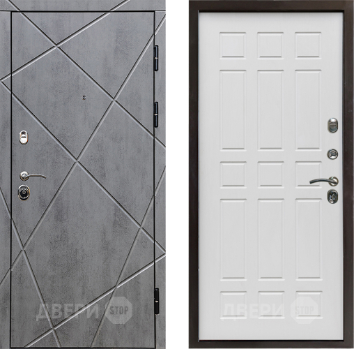 Входная металлическая Дверь Престиж Лучи Спарта Белое дерево в Одинцово