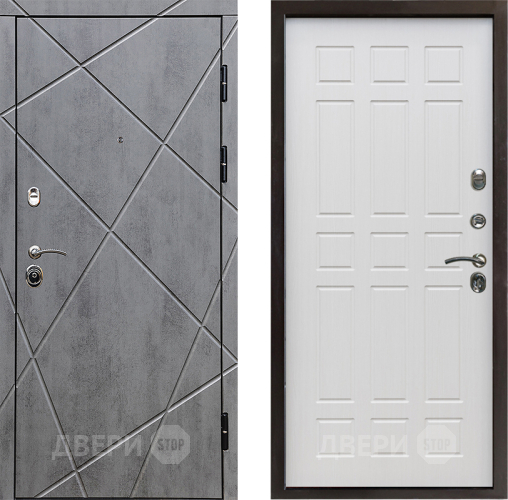 Входная металлическая Дверь Престиж Лучи Спарта Лиственница белая в Одинцово