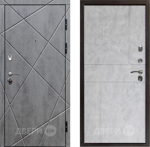 Входная металлическая Дверь Престиж Лучи Горизонт Бетон светлый в Одинцово