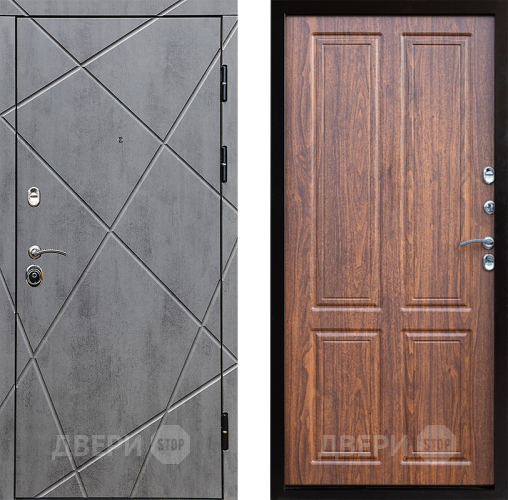 Входная металлическая Дверь Престиж Лучи Премиум Орех светлый в Одинцово