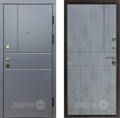 Входная металлическая Дверь Престиж Горизонт Грэй Горизонт Бетон темный в Одинцово