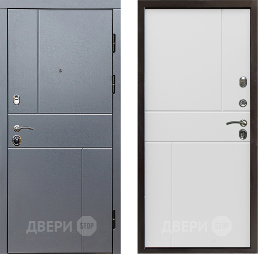 Входная металлическая Дверь Престиж Горизонт Грэй Горизонт Бетон белый в Одинцово