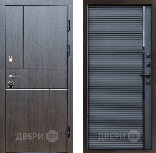 Входная металлическая Дверь Престиж Горизонт Венге Porte Черный кварц в Одинцово