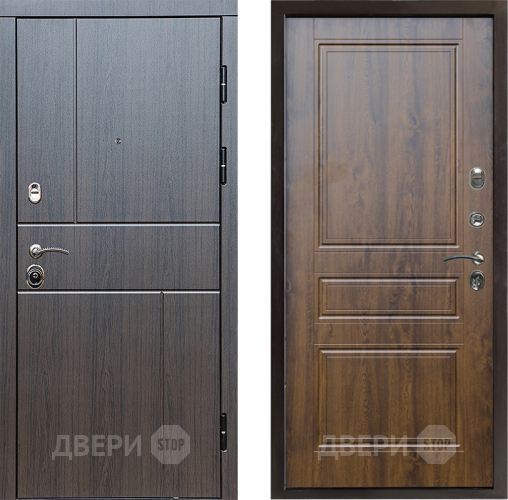 Входная металлическая Дверь Престиж Горизонт Венге Классика Дуб в Одинцово