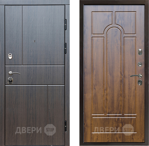 Входная металлическая Дверь Престиж Горизонт Венге Арка Дуб в Одинцово