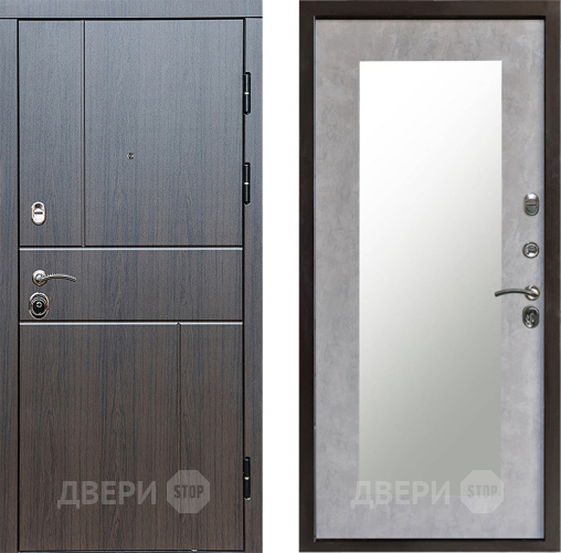 Дверь Престиж Горизонт Венге Зеркло Пастораль Бетон светлый в Одинцово