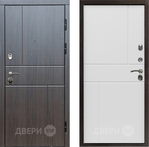 Входная металлическая Дверь Престиж Горизонт Венге Горизонт Бетон белый в Одинцово