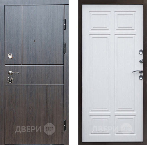 Входная металлическая Дверь Престиж Горизонт Венге Премиум Лиственница белая в Одинцово