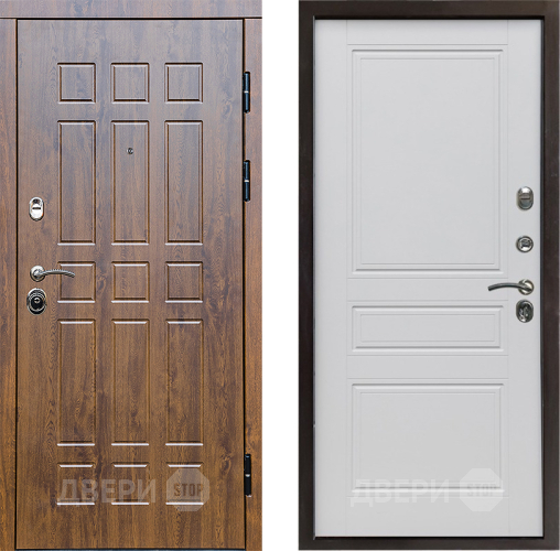 Входная металлическая Дверь Престиж Стандарт Классика Белый матовый в Одинцово