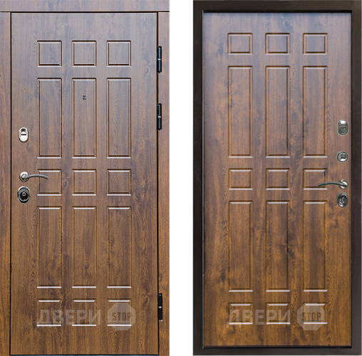 Входная металлическая Дверь Престиж Стандарт Спарта Дуб в Одинцово