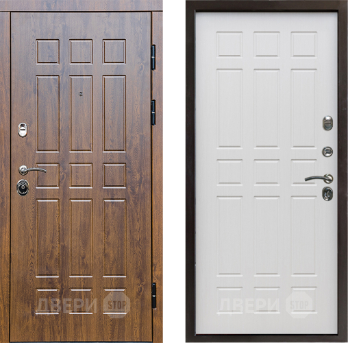 Входная металлическая Дверь Престиж Стандарт Спарта Лиственница белая в Одинцово