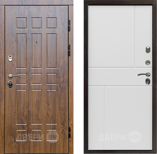 Входная металлическая Дверь Престиж Стандарт Горизонт Бетон белый в Одинцово