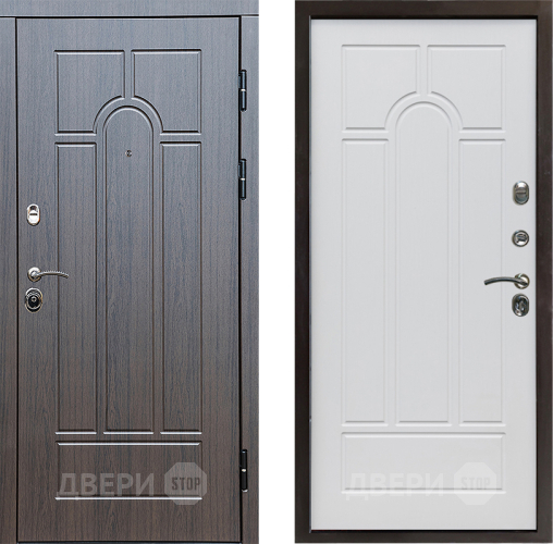 Входная металлическая Дверь Престиж Арка Арка Белое дерево в Одинцово