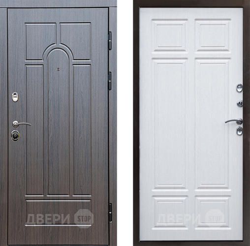 Входная металлическая Дверь Престиж Арка Премиум Лиственница белая в Одинцово