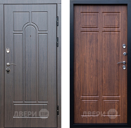 Входная металлическая Дверь Престиж Арка Премиум Орех темный в Одинцово