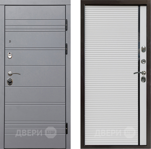 Входная металлическая Дверь Престиж Линия Грэй Porte Белый в Одинцово