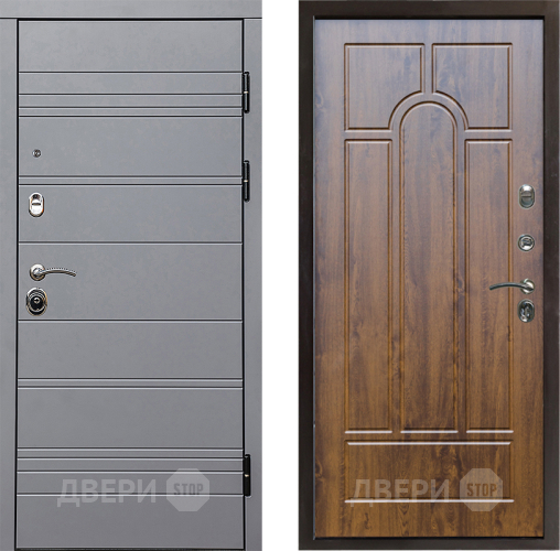 Входная металлическая Дверь Престиж Линия Грэй Арка Дуб в Одинцово