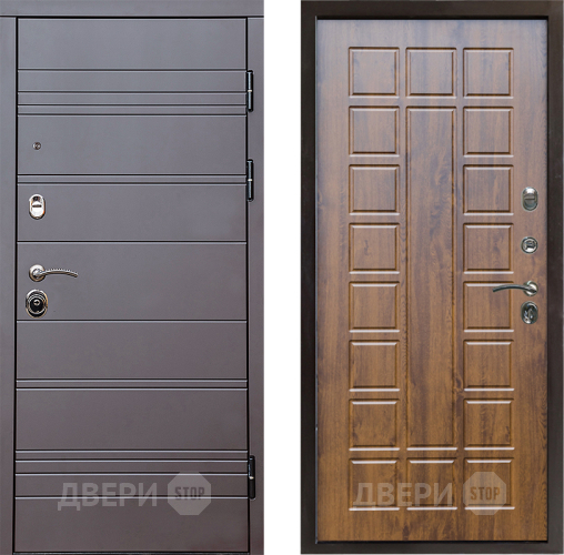 Входная металлическая Дверь Престиж Линия Браун Престиж Дуб в Одинцово