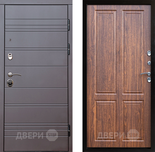 Входная металлическая Дверь Престиж Линия Браун Премиум Орех светлый в Одинцово