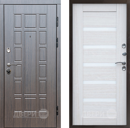 Входная металлическая Дверь Престиж Престиж Царга Лиственница белая в Одинцово