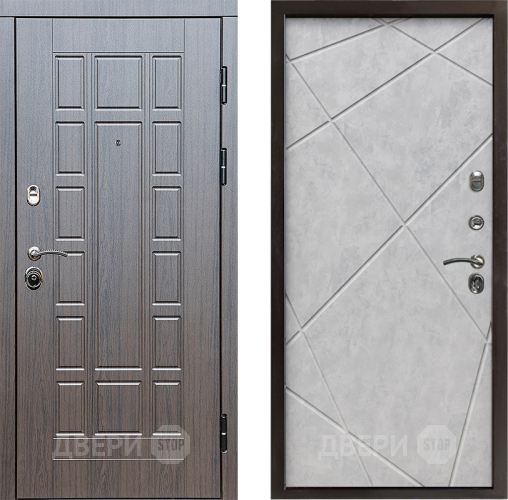 Входная металлическая Дверь Престиж Престиж Лучи Бетон светлый в Одинцово